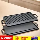 Cast Iron Griddle Plate with Double Handles Griddle Pan for Steaks Broil Bread
