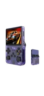 Retro R36S Handheld Video Game Console Emulator 15000 Game 64gb System Purple