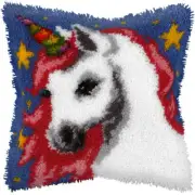 Orchidea Latch hook cushion kit Unicorn 4119