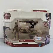 Star Wars The Clone Wars Stap with Battle Droid Hasbro 2009