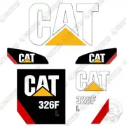 Fits Caterpillar 326F L Decal Kit Excavator - 7 YEAR OUTDOOR 3M VINYL!