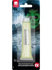 Cream Glow in the Dark Halloween Makeup