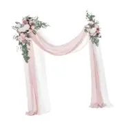 2x Wedding Arch Flowers Silk Flowers Backdrop Decor Artificial Flower Swag
