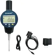 0-12.7/25.4/50.8mm IP54 Digital Dial Indicator 5μm Resolution Metric Inch Dial Indicator Gauge Rechargeable Battery(0-25.4mm IP54)