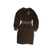 Cynthia Rowley Womens M The Weekend Dress Black MSRP $375 NWT