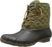 Sperry Women's Saltwater Boots, Brown/Olive, 11 Sz_11_Brown/Olive