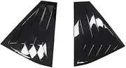 Compatible with Skoda Fabia 2015 2016 2017 2018 2019 2020 Rear Window Louver Shutter Cover Side Vent Trim Windshield Cover Accessories(Black)