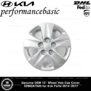 Genuine OEM 15" Wheel Hub Cap Cover 52960A7000 for KIA Forte 2014-2017