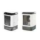 Mini fan for air conditioner, air conditioner with evaporative cooling, 3