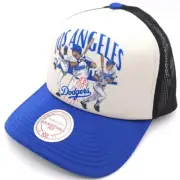 Mitchell & Ness Los Angeles Dodgers Snapback Trucker Hat 60 Year Patch Foam Cap