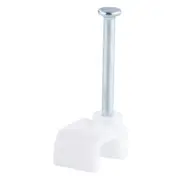 DETA 7mm White Flat Cable Clips - 100 Pack
