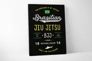 Jiu Jitsu Quote Canvas - BJJ - Martial Arts (12 X 18 Inches)