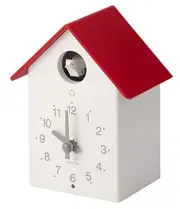 RHYTHM Table Clock Wall Clock Dual Use Bellows Cuckoo R797 Red RHYTHM PLUS 4RH79