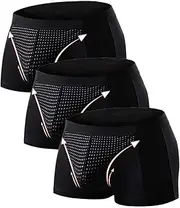 [DaoGeSir] 3 Packs Men's Functional Underwear Tourmaline Prostate Therapy Panties Health Care Enlargement Panties Elastic Panties