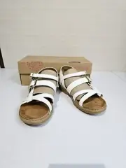 New Euro soft by Sofft White Strappy Lesley Sandals Womens Sz 6.5