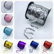 Colorful Round Sequins - 6mm Faceted Loose Sequin Crafts Sewing Materials 5Yards