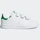 ADIDAS STAN SMITH 童鞋 中童 休閒 魔鬼氈 經典 基本款 白 綠【運動世界】M20607