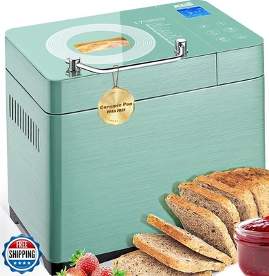 KBS 710W Convection Bread Maker Dual Heaters,2.2LB Bread Machine with Healthy