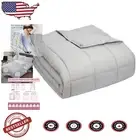 Stone Grey 48"x72" 15lb Weighted Blanket - Machine Washable Comfort for Everyone