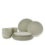 Staub Setting for Four Dinnerware Set, White Truffle, 12 Piece