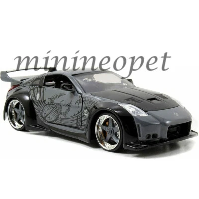 JADA 97172 FAST & FURIOUS DRIFT KING DK NISSAN 350 Z 1/24 DIECAST GREY BLACK