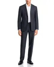 Canali Siena Crepe Weave Windowpane Regular Fit Suit