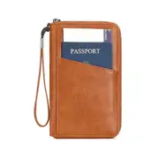 Waterproof Passport Holder Travel Document Wallet RFID Bag Family Case Organizer