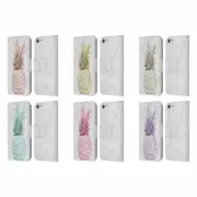 NATURE MAGICK ROSE GOLD PINEAPPLE ON MARBLE LEATHER BOOK CASE FOR iPOD TOUCH