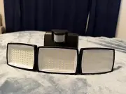 Battery Powered Motion Sensor Outdoor Lights 1500LM Flood Lights IP65 240LED Blk
