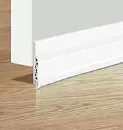 RINGSUN Door Draft Stopper, 100x5cm Door Snake, Self-Adhesive Door Seal Strip Dust and Noise Insulation, Door Sweep Weather Stripping, White