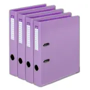4PK Colour Hide A4 Half Lever Arch File PE Folder/Binder Document Organiser PP