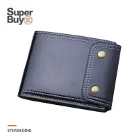 在飛比找蝦皮商城優惠-<Superbuy>時尚簡約短夾/中短款錢包/皮包 防水卡包