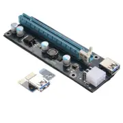 USB 3.0 PCI-E EXPRESS 1X TO 16X EXTENDER RISER CARD BOARD SATA ADAPTER CABLE KIT