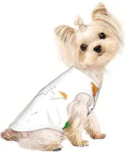 Flag Map of India print Dog Shirts for Small Dogs Stretchy T-Shirts Lightweight Tank Top Sleeveless Striped Vest