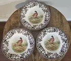 Spode Woodland PHEASANT 9" Soup Plates / Bowls - Set of 2 - NEW