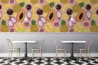 3D Fruit Colorful Pattern Self-adhesive Removeable Wallpaper Wall Mural