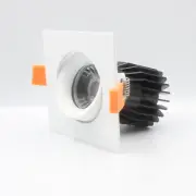 Adjustable Square 95mm Gimbal Downlight - C-Bus Dimming Compatible