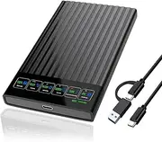 2.5'' 500GB Portable External Hard Drive with LCD Display HD Screen USB3.1/3.2 Type C HDD Storage for PC, Desktop, Laptop, Mac OS, Xbox One, PS4, PS5