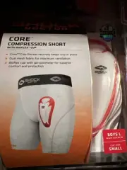 Shock Doctor Boys Large 26-28” Core Compression Short BioFlex Cup Small