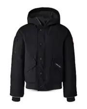 Canada Goose Kid's Rundle Bomber Jacket - Black - Size 14, size Large