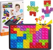 Push It Pop Fidget Bubble Sensory Poppits Tetris Jigsaw Puzzle Toys