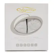 Onkaparinga Baby Bamboo Cotton Jersey Soft Fitted Sheet For Bassinet Silver