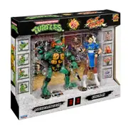 TMNT & Street Fighter 2pk Action Figure Michelangelo Vs Chun-Li