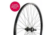 Wheel - 26" MTB Alloy Screw-on Rear - Black Rim - Silver Spokes