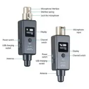 20Hz-20kHz 6 CH Microphone Wireless Speaker Transmitter Receiver Rechargeable N
