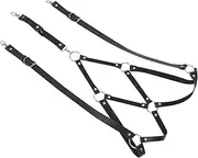 [FOMIYES] Mens Leather Suspenders Adjustable Stylish Braces for Men for Jeans Tuxedos and Casual Outfits Comfortable Fit and Unique Design Occasion