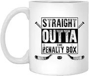 Ice Hockey Player Gift Straight Outta The Penalty Box White Mug