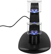 Game Console Charger, Charger Docking Stand USB Dual Charging USB High Security fof PS4 Slim/Pro Controller fof Game Console/561