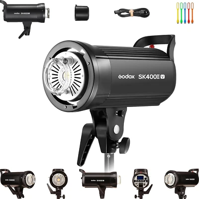 SK400II-V 400Ws Photo Studio Strobe Flash Monolight Light with Bowens Mount & 10