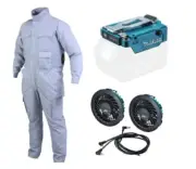 Makita Cooling Fan Jacket FJ502DZ With Fan,Battery Holder Set S~4L Size 14.4/18V